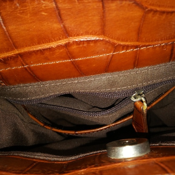 Dooney Bourke Classic Pristine Retro Leather Croc🐊 Embossed 🛍️ - Picture 8 of 9